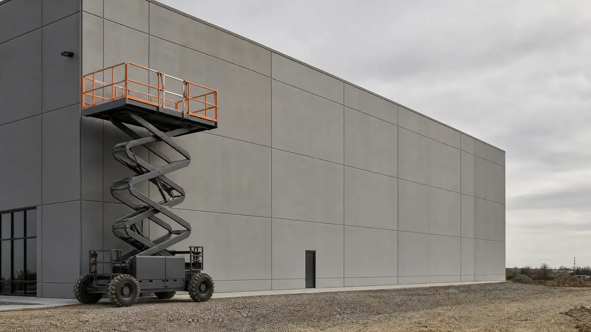 Boom Lifts jobsite access in Evansville
